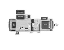 2024 Keystone Arcadia Super Lite 253SLRD Fifth Wheel at Hopper RV STOCK# 003041 Floor plan Image