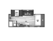 2018 Cherokee Wolf Pup 18TO Travel Trailer at Hopper RV STOCK# 003110 Floor plan Image
