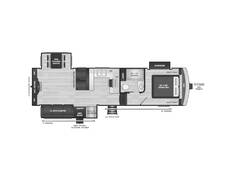 2024 Keystone Arcadia Super Lite 294SLRD Fifth Wheel at Hopper RV STOCK# 003119 Floor plan Image