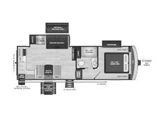 2024 Keystone Arcadia Super Lite 242SLMD Fifth Wheel at Hopper RV STOCK# 003126 Floor plan Image