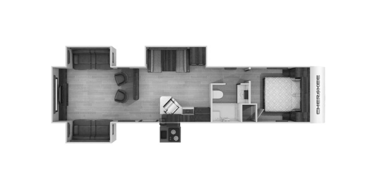 2020 Cherokee 306MM Travel Trailer at Hopper RV STOCK# 002396 Floor plan Layout Photo