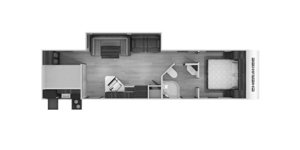 2020 Cherokee 294GE Travel Trailer at Hopper RV STOCK# 002397 Floor plan Layout Photo