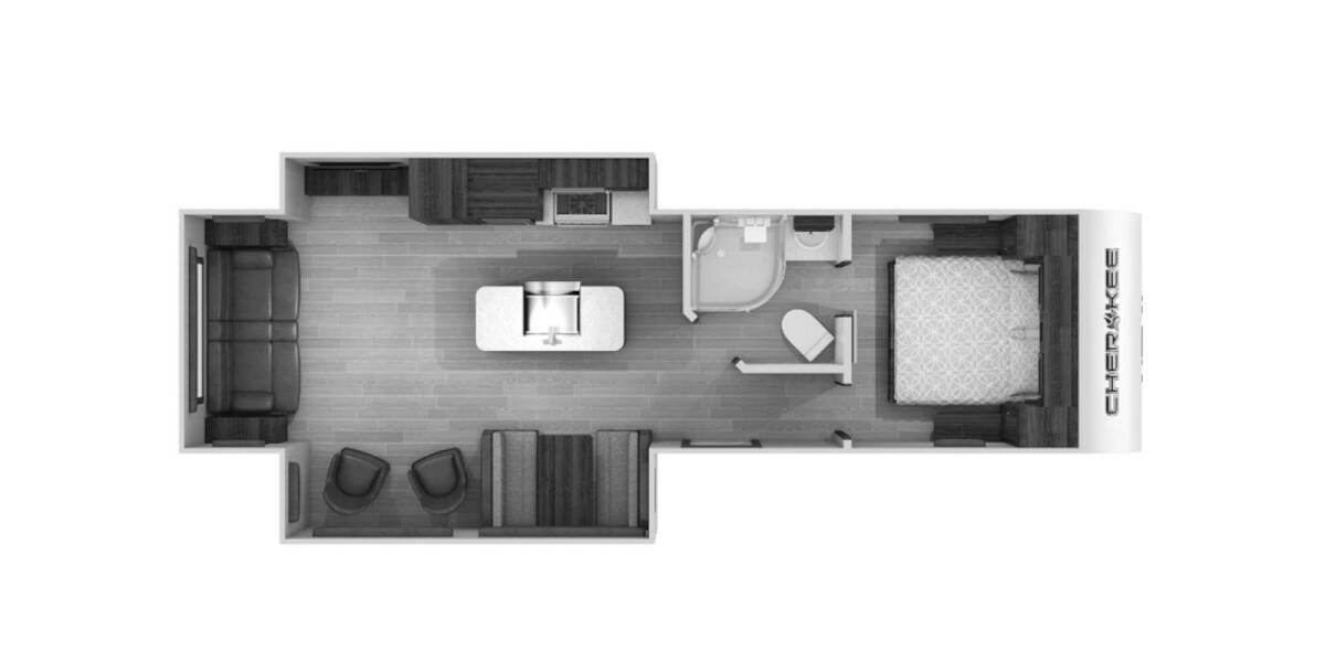 2020 Cherokee 274WK Travel Trailer at Hopper RV STOCK# 002395 Floor plan Layout Photo