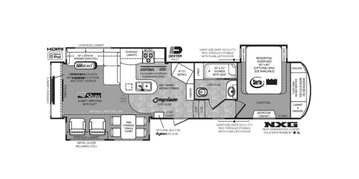2014 Wildcat 327CK Fifth Wheel at Hopper RV STOCK# consignment 3 Floor plan Layout Photo