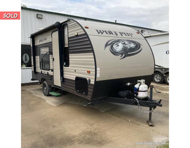2017 Cherokee Wolf Pup 16FQ Travel Trailer at Hopper RV STOCK# 002629 Exterior Photo