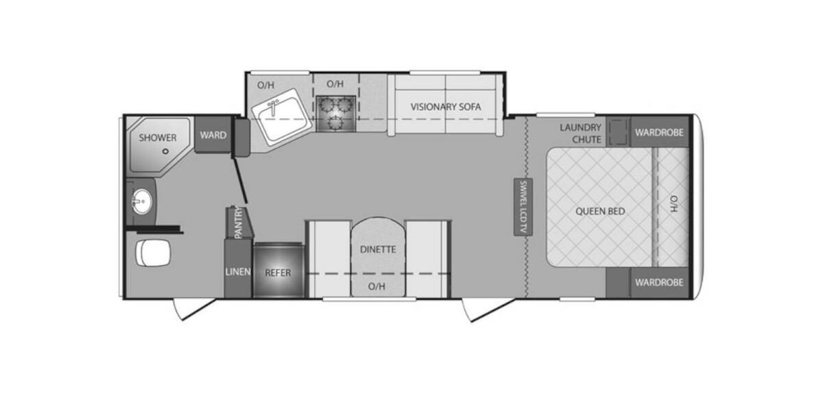 2014 Keystone Bullet Ultra Lite 246RBS Travel Trailer at Hopper RV STOCK# consignment 14 Floor plan Layout Photo