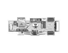 2023 Sabre 37FLH Fifth Wheel at Hopper RV STOCK# 003022 Floor plan Image