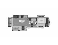 2019 Keystone Avalanche 321RS Fifth Wheel at Hopper RV STOCK# 003034 Floor plan Image